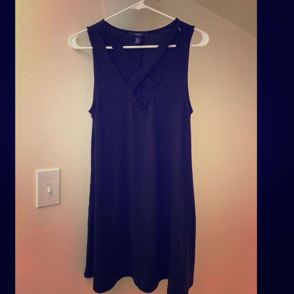 Criss Cross Neckline Dress
